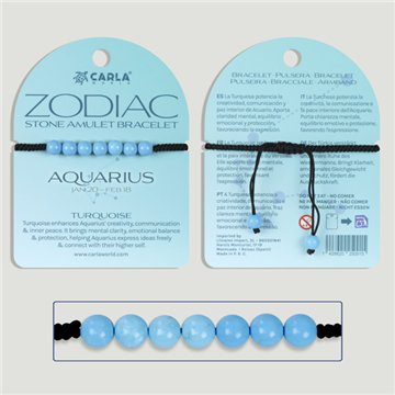 AQUARIUS - Turquoise - 7-bead bracelet