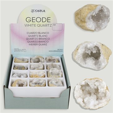 WHITE QUARTZ GEODE. White Quartz Geodes