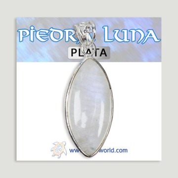 Colgante de Plata. Piedra Luna. A partir de 6,5 gr. (PRECIO POR GRAMO)