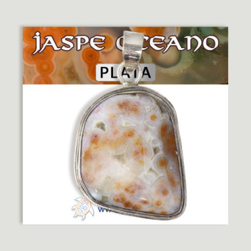 Colgante de Plata. Jaspe Océano. A partir de 9 gr. (PRECIO POR GRAMO)