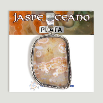 Colgante de Plata. Jaspe Océano. A partir de 9 gr. (PRECIO POR GRAMO)
