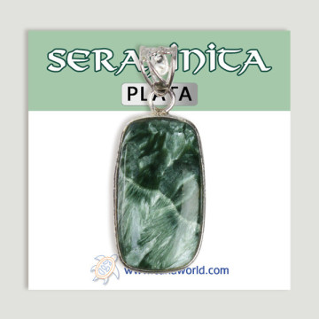 Colgante de Plata. Serafinita. A partir de 4 gr. (PRECIO POR GRAMO)