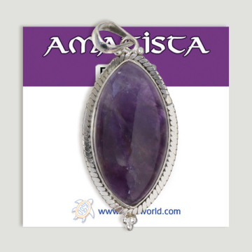 Colgante de Plata. Amatista. A partir de 8,4 gr. (PRECIO POR GRAMO)