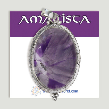 Colgante de Plata. Amatista. A partir de 8,4 gr. (PRECIO POR GRAMO)