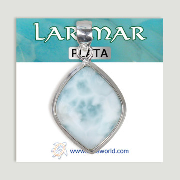 Pendentif en argent. Larimar. À partir de 7,6 gr. (PRIX PAR GRAMME)