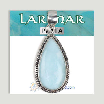 Pendentif en argent. Larimar. À partir de 7,6 gr. (PRIX PAR GRAMME)