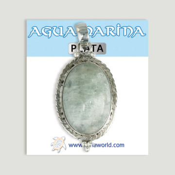 Colgante de Plata. Aguamarina. A partir de 6 gr. (PRECIO POR GRAMO)