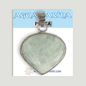 Colgante de Plata. Aguamarina. A partir de 6 gr. (PRECIO POR GRAMO)