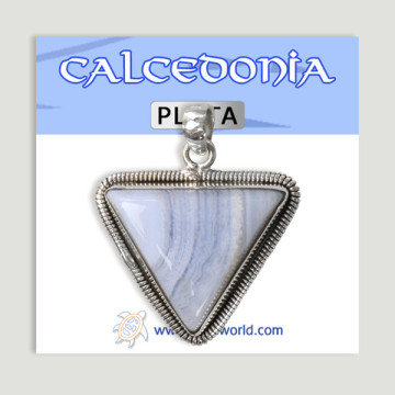 Colgante de Plata. Calcedonia. A partir de 8,2 gr. (PRECIO POR GRAMO)