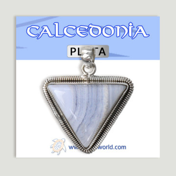 Colgante de Plata. Calcedonia. A partir de 8,2 gr. (PRECIO POR GRAMO)