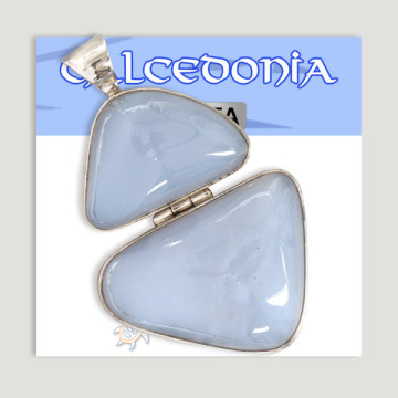 Colgante de Plata. Calcedonia. A partir de 8,2 gr. (PRECIO POR GRAMO)