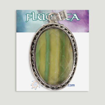 Colgante de Plata. Fluorita. A partir de 21,50 gr. (PRECIO POR GRAMO)