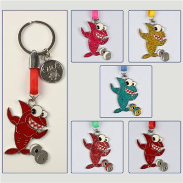 Llavero BFF. Tiburón pesas. Colores surtidos