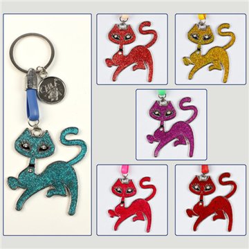 Llavero BFF. Gato estilizado. Colores surtidos