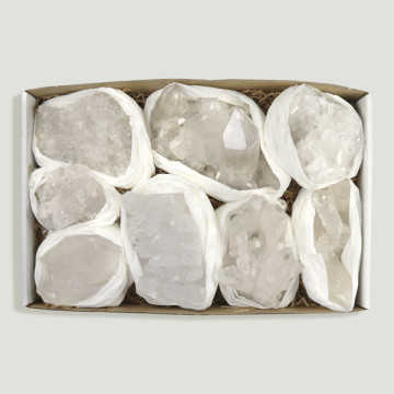Boîte à Quartz Drusen. 3-3,5kg env. 33x22cm.