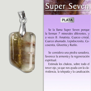 SUPER SEVEN. SILVER pendant. Assorted/free shapes.