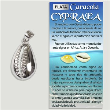 CYPRAEA. SILVER Pendant. 11x17mm