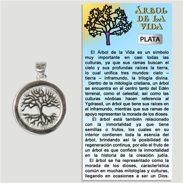 TREE OF LIFE. SILVER Pendant. 20mm