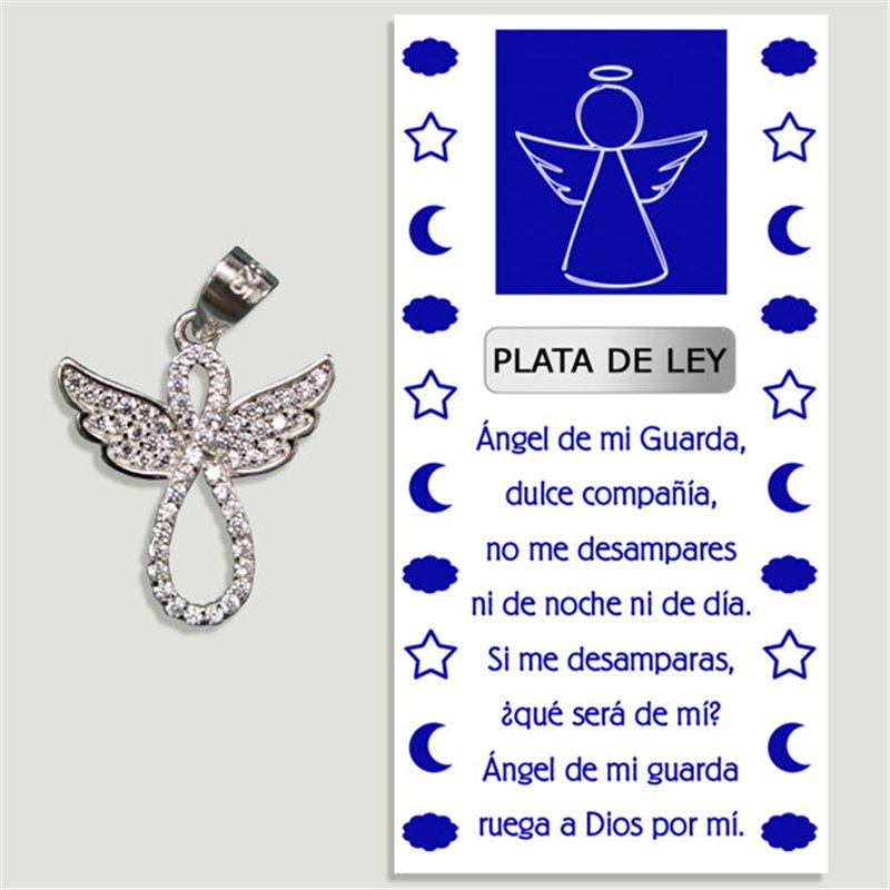 LITTLE ANGEL. SILVER Pendant and Zirconia. 16x17mm LITTLE ANGEL. SILVER Pendant and Zirconia. 16x17mm
