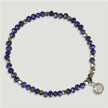 BRISA Silver Bracelet. Lapis Lazuli and Hematite