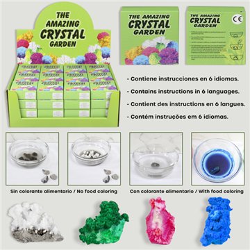 THE AMAZING CRYSTAL GARDEN. Crystal growing kit