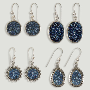 Pendientes Plata. Drusa...