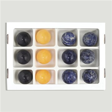 Bola. Sodalita, Czo. Laranja, Av. Ouro Azul. 40 mm