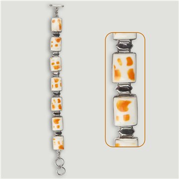 Pulseira em PRATA. Concha com fecho