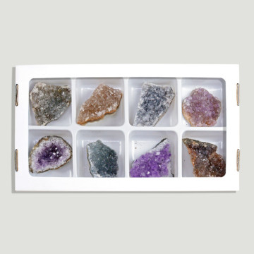 Drusa ametista. Natural multicor 4,5-6 cm