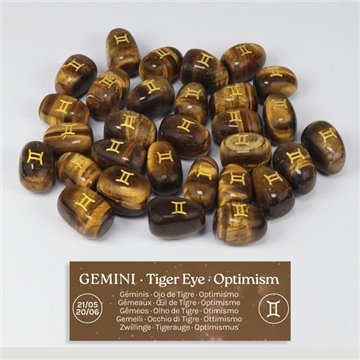 Ojo de Tigre - Géminis. Rodado grabado