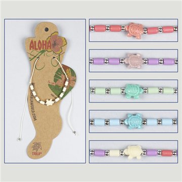 Bracelet de cheville réglable. Modèle : cypraea