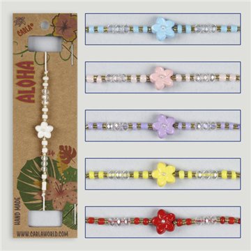 Pulsera ajustable. Modelo: flor