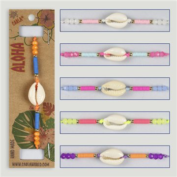 Pulsera ajustable. Modelo: Perla y mineral