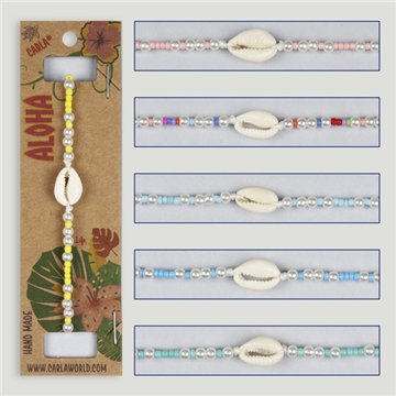 Bracelet réglable. Modèle : perles