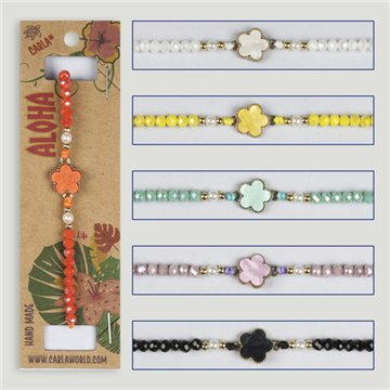 Bracelet réglable. Modèle : boule minérale