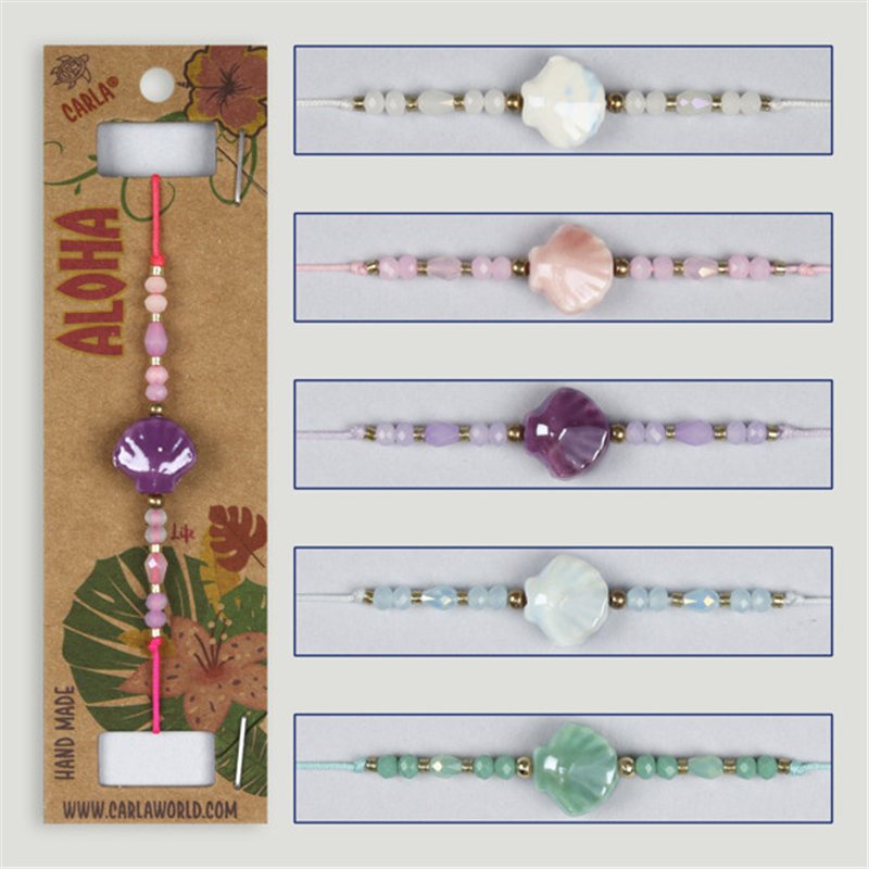 Adjustable bracelet. Model: Colorful Cypraea Adjustable bracelet. Model: Colorful Cypraea