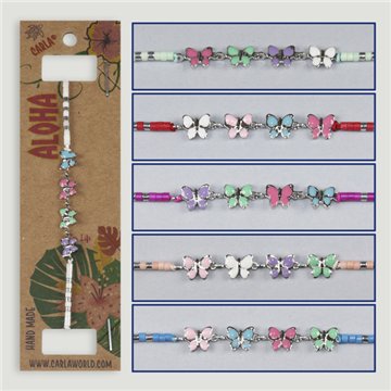 Pulsera ajustable. Modelo: Frutas/flor/cypraea