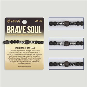 BRAVE SOUL. Pulseira com cordão ajustável. Modelo 03