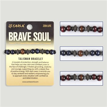 BRAVE SOUL. Pulsera cordón ajustable. Modelo 08