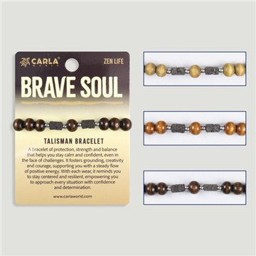 BRAVE SOUL. Pulsera cordón ajustable. Modelo 09