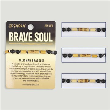 BRAVE SOUL. Pulsera cordón ajustable. Modelo 11