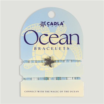 OCEAN. Pulsera cordón ajustable. Modelo Estrella de Mar