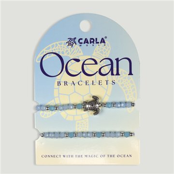 OCEAN. Pulsera cordón ajustable. Modelo Tortuga de mar
