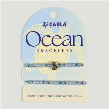 OCEAN. Pulsera cordón ajustable. Modelo Caracola