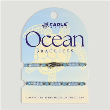 OCEAN. Pulsera cordón ajustable. Modelo Caballito de mar