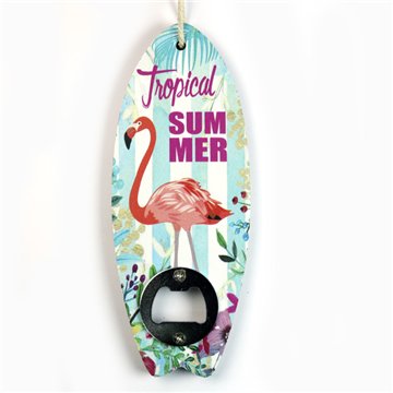 Décapsuleur souvenir, modèle Planche de surf. Environ 17 cm