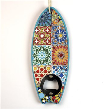 Abrebotellas souvenir. Modelo Tabla de Surf. 17 cm aprox.