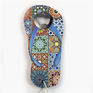 Abrebotellas souvenir. Modelo Chancla. 10,50x19,50 cm
