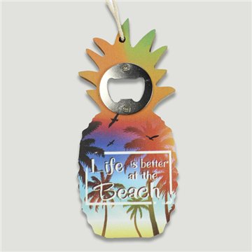 Abrebotellas souvenir. Modelo Piña. 6,50x16,50 cm