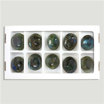 Pedra-sabão Labradorite. Aprox. 3-4,5 cm